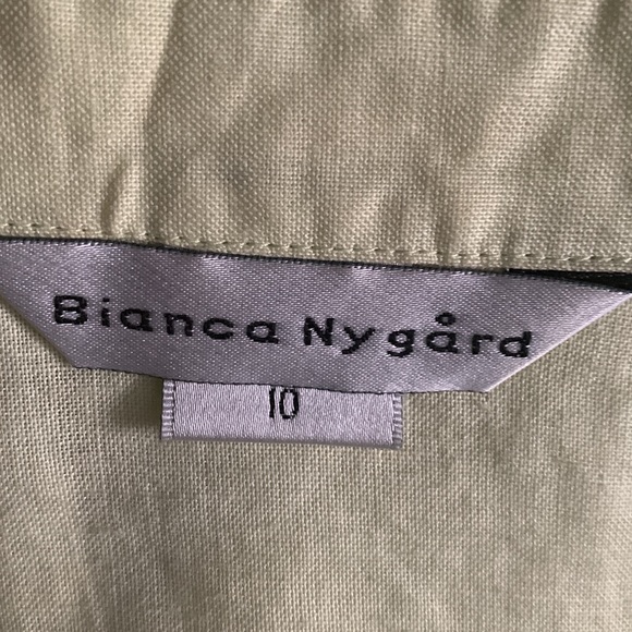 Bianca  Nygard Clear Green Sleeveless Top Size 10 - Picture 7 of 8
